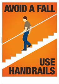 Figure 16 Avoid a fall use handrails should this not be Avoid a fall avoid having to go up and down stairs
