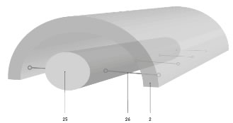 Figure 13. shows a mattress type of inflatable element 