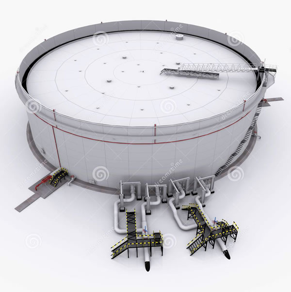 Picture 2. Schematic of one external floating roof tank